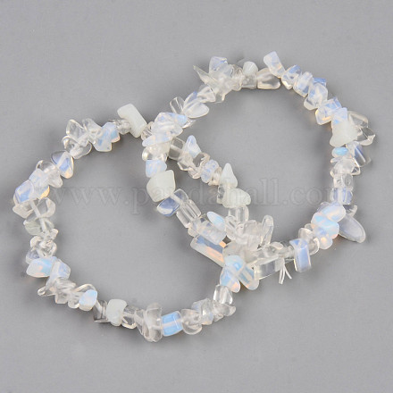 Bracelets extensibles unisexes en perles BJEW-S143-10-1