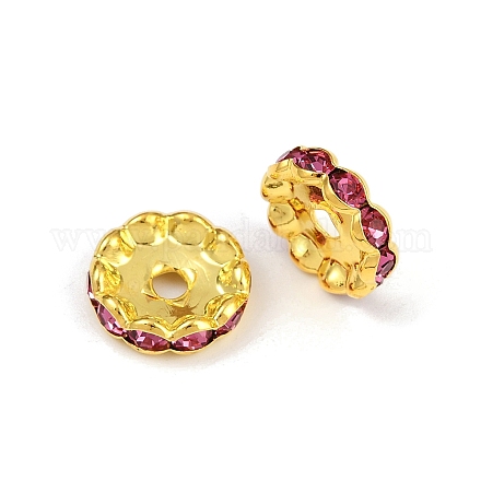 Латунные бусины разделители для поставки стразов&nbsp;RB-A014-L12mm-27G-1