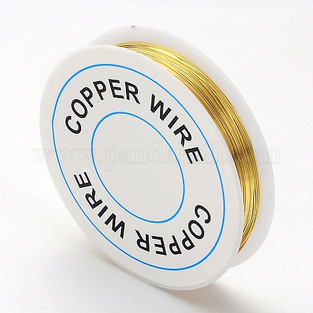 Alambre de joyería de cobre redondo X-CW0.4mm007-1