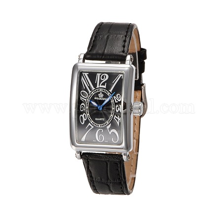 High Quality Women's Stainless Steel Leather Quartz Wrist Watches WACH-N032-11B-1