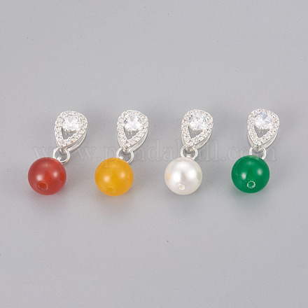 Perles de verre pendentifs KK-F793-47-1