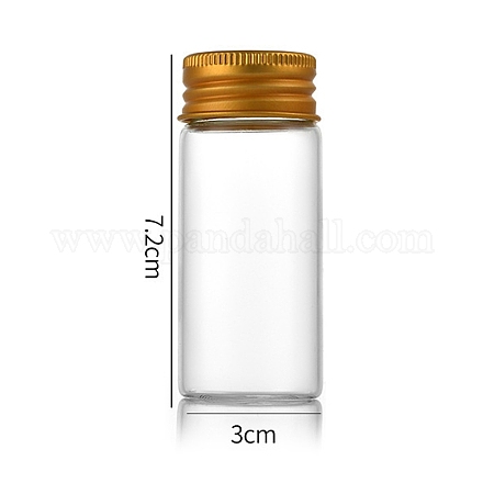 Bottiglie di vetro trasparente contenitori di perline CON-WH0085-75E-02-1