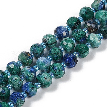 Нити бусин из натуральной кунжутной яшмы G-H057-A21-08-1