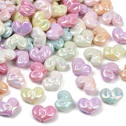 Непрозрачные акриловые бусины с УФ-покрытием MACR-L007-03A-1