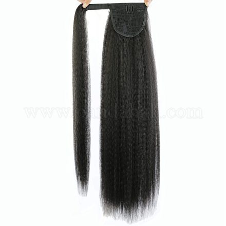 Pâte magique d'extension de cheveux longue queue de cheval droite OHAR-D007-01-1