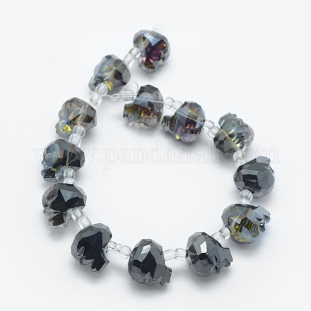 Electroplate Glass Beads EGLA-G024-HP02-1