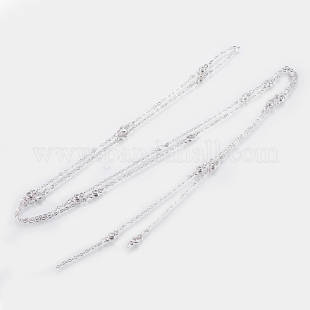 Chaînes de perles en laiton manuels KK-G338-18P-1