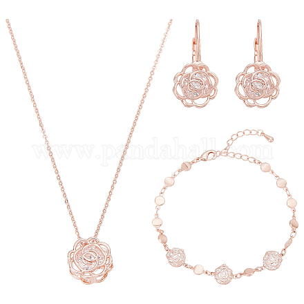 Браслеты SJEW-UN0001-21RG-1