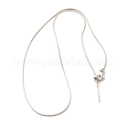 1 мм стойка покрытие латунь круглая змейка цепь регулируемый слайдер ожерелья для женщин мужчин MAK-L044-50P-1