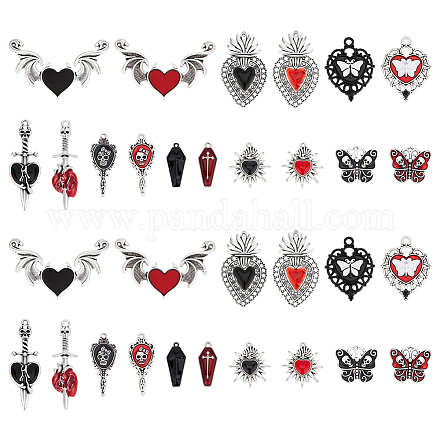 32шт 16 стиля подвески из сплава с эмалью FIND-ME0001-97-1