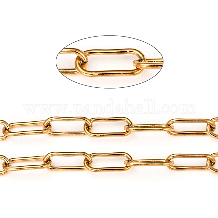 Revestimiento iónico (ip) 304 cadenas de clips de acero inoxidable STAS-A048-05G-1