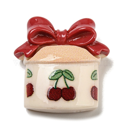 Рождественский thene из непрозрачной смолы декодирует кабошоны RESI-B022-01D-1