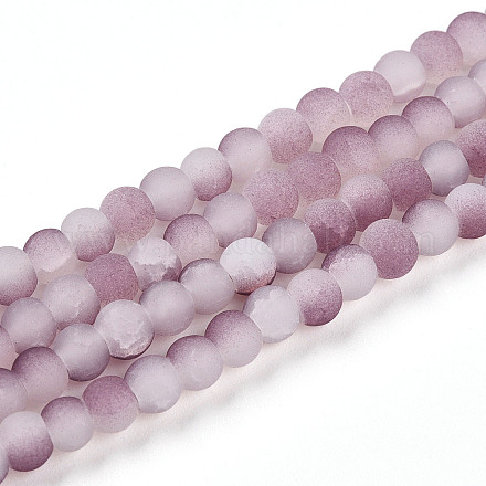 Стеклянные бусины кракле GLAA-N009-4mm-05-1