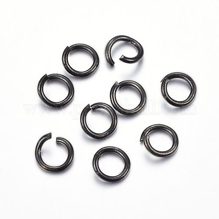 304 Stainless Steel Open Jump Rings X-STAS-H467-03B-6MM-1