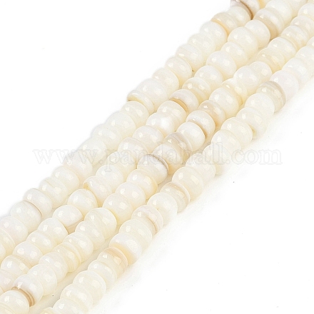 Нити бусин из натуральных пресноводных ракушек BSHE-H109-07-1