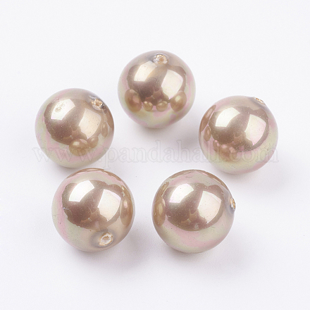 Shell Pearl Half Drilled Beads X-BSHE-G016-16mm-08-1