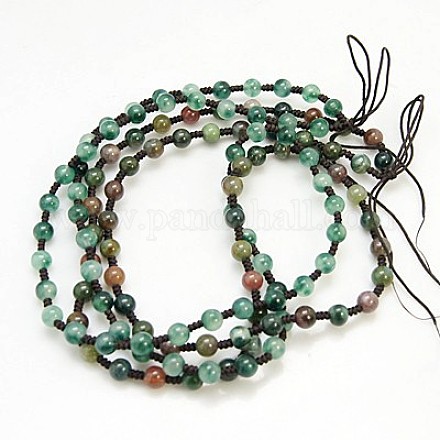 Gemstone Beaded Necklaces NJEW-C035-M-1
