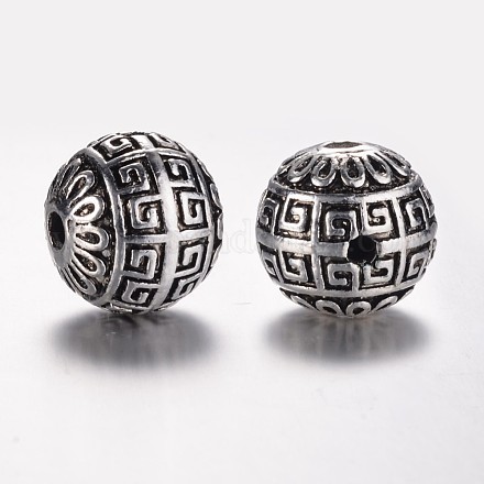 Perles en alliage de style tibétain avec 3 trou PALLOY-YC65932-AS-1