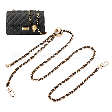 Wholesale CHGCRAFT 47Inch Adjustable Purse Chain Strap Metal Purse Chain  Strap Replacement Iron and PU Leather Thin Purse Strap with Cord Lock and  Swivel Clasps for Shoulder Crossbody Bag 