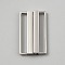 Rectangle Alloy Waist Belt Buckles, for Garment Accessories Decorations, Platinum, 45x27x6mm, Inner Diameter: 41x5mm