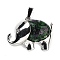 Natural Ruby in Zoisite Pendants, Elephant Charms with Alloy Findings, Platinum, 29x37~37.5x9.5~10mm, Hole: 3x9mm