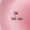 Brass Pendants, Platinum, Starfish, 10x9mm