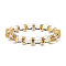 UV Plating Glass Beads Stretch Bracelets for Women, Round, Faceted, Iridescent, White, 7-7/8 inch(20cm), Inner Diameter: 7-1/4 inch(18.5cm)