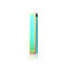 Ion Plating(IP) 304 Stainless Steel Pendants, Cuboid Charm, Rainbow Color, 34.5x5x5mm, Hole: 2.5mm