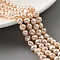 Natural Cultured Freshwater Pearl Beads Strands, Two Sides Polished, Light Salmon, 5~5.5mm, Hole: 0.5mm, about 33pcs/strand, 6.69''(17cm)