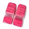 30Pcs Plastic Packaging Zip Lock Bags, Top Self Seal Pouches, with Window, Rectangle, Deep Pink, 11x7x0.24cm