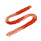 Transparent Glass Beads Strands, Segmented Multi-color Beads, Round, Faceted, Orange Red, 2~2.3x1.8~2mm, Hole: 0.5~0.6mm, about 195~210pcs/strand, 14.57~14.96 inch(37~38cm)