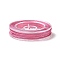 Nylon Braided Threads, Chinese Knotting Cords for Jewelry Making Macrame Craft, Pale Violet Red, 0.8mm, about 7.65~9.84 yards(7~9m)/roll