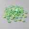 Gradient Color Rose Resin Cabochons, Nail Art Decoration Accessories, Light Green, 11~12x11.5~13x6~6.5mm