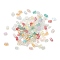 Glass Frosted Seed Beads, Peanut, Mixed Color, 6x3.5x3mm, Hole: 1mm, about 100pcs/bag
