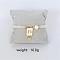Bohemian Style Brass Rectangle Charm Bracelets, Round Beads Stretch Bracelets for Women, with Pearl and Enamel, Golden, Word, Inner Diameter: 2-3/8 inch(6cm)