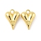 Brass Pendants, Heart, Rack Plating, Long-Lasting Plated, Cadmium Free & Lead Free, Golden, 28x20x9mm, Hole: 3.5x5mm