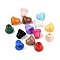 Opaque Baking Paint Acrylic Beads, Hat, Mixed Color, 13x13mm, Hole: 3mm