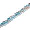 Imitation Jade Plastic Beads, Round, Sky Blue, 8x7.5mm, Hole: 1.4mm, about 100~104pcs/strand, 30.31''(77cm)