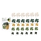 Scrapbook Paper Pad, for DIY Album Scrapbook, Greeting Card, Background Paper, Mixed Color, Clover, 28~50x21~38x0.1mm, 5 styles, 6pcs/style, 30pcs/set
