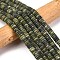 Frosted Natural Chinese Jade Beads Strands, Rondelle, 6x2mm, Hole: 0.7mm, about 182pcs/strand, 15.16''(38.5cm)