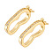 2Pcs Platinum Plated 925 Sterling Silver Rhinestone Twister Clasps, with 925 Stamp, Golden, 15x7x2.5mm