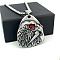 Vintage European Stainless Steel Animal Eagle Pendant Necklaces for Men, Stainless Steel Color