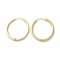 Brass Ring Hoop Earrings, Golden, 24x2mm