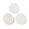 Natural Quartz Crystal Cabochons, Rock Crystal, Flat Round, 20x8~12.5mm
