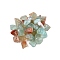 Transparent Acrylic Beads, Mixed Shapes, Pale Turquoise, 7~10x6.5~10.5x4~5.5mm, Hole: 1.2mm, about 2200pcs/500g