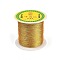Nylon Threads, Metallic Cords, Gold, 0.3mm, about 185.91 yards(170m)/roll