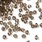 Transparent Glass Beads, Bicone, Faceted, Coffee, 4x3.5mm, Hole: 0.8mm, about 720pcs/bag