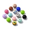 Silicone Beads, Round, Mixed Color, 15x14.5mm, Hole: 2mm