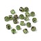 Baking Paint Glass Seed Beads, Column, Round Hole, Dark Sea Green, 4~4.5x3.5~4mm, Hole: 0.9~1mm, about 455pcs/50g