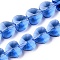 Transparent Glass Beads, Faceted, Heart, Cornflower Blue, 10x10x6.5mm, Hole: 1mm